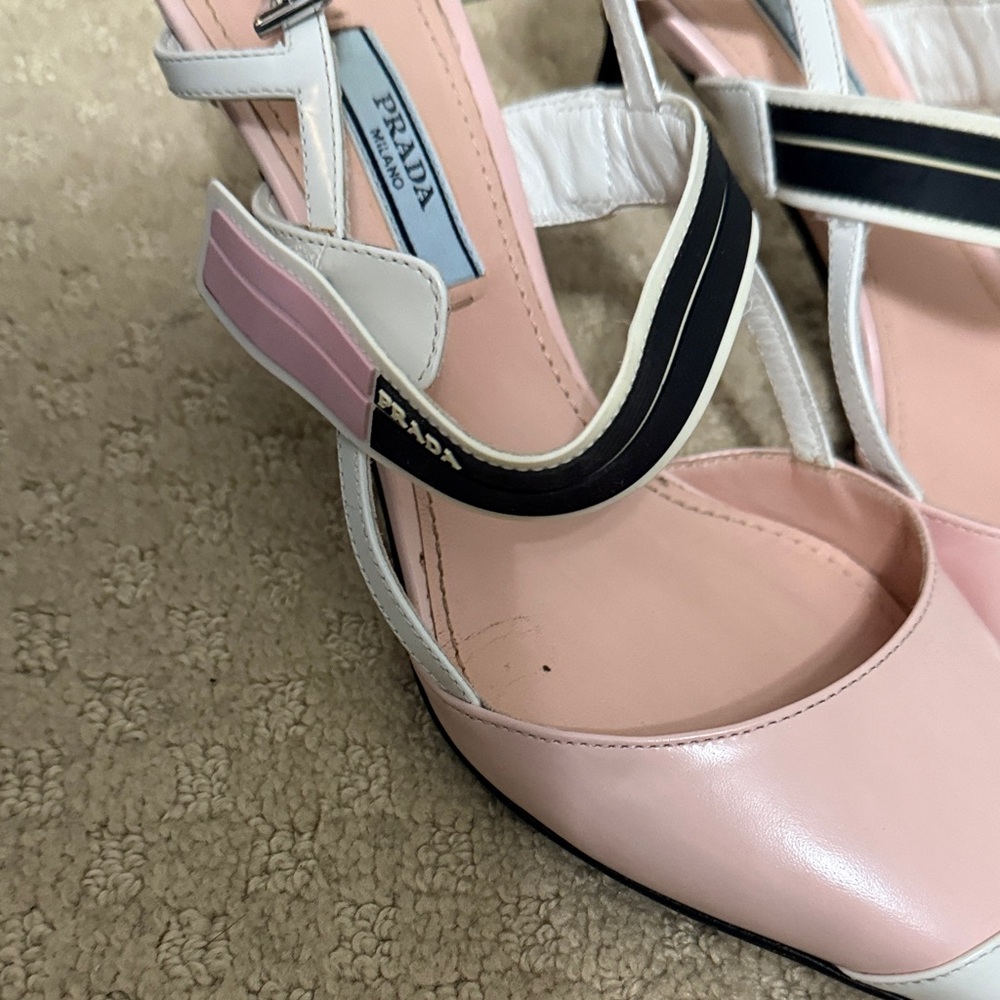 Prada Pink and White Women's Shoes - Picture 4 of 6